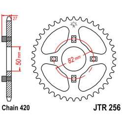 COURONNE ACIER 420 (50-13005-41 / JTR256.41)