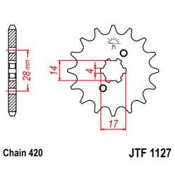 PIGNON 420 (49102-14 / 50-13013-14 / JTF1127.14)