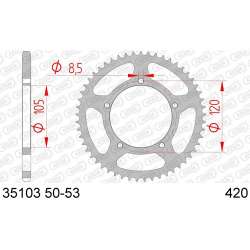 COURONNE ACIER 420 (35103-53 / 50-13016-53 / JTR24.53)