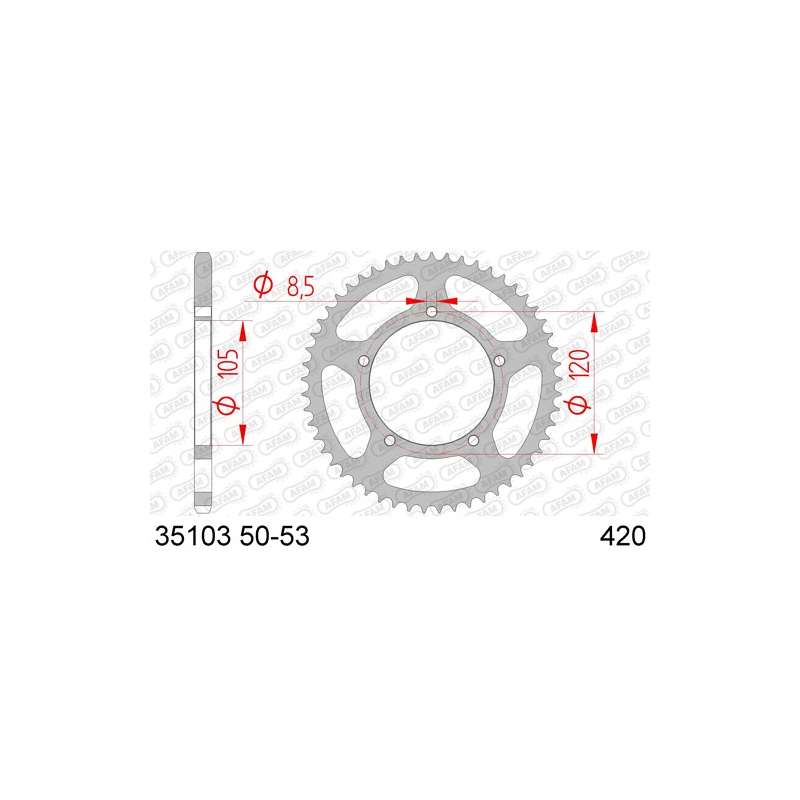 COURONNE ACIER 420 (35103-53 / 50-13016-53 / JTR24.53)