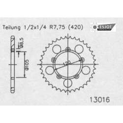 COURONNE ACIER 420 (35103-53 / 50-13016-53 / JTR24.53)