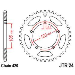 COURONNE ACIER 420 (35103-53 / 50-13016-53 / JTR24.53)