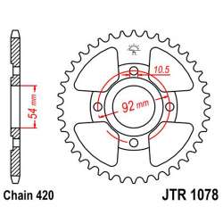 ZAHNKRANZ STAHL 420 (50-13017-47 / JTR1078.47)