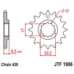 RITZEL 420 (94120-13 / 50-13019-13 / JTF1906.13)
