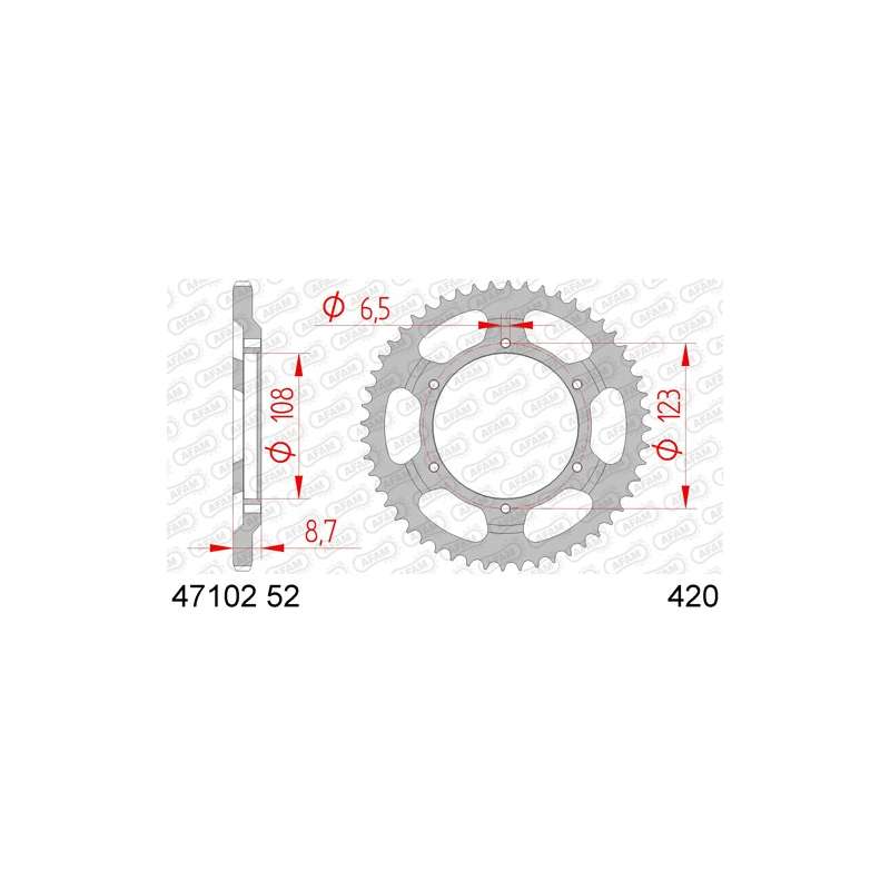 ZAHNKRANZ STAHL 420 (47102-52 / 50-13019-52)