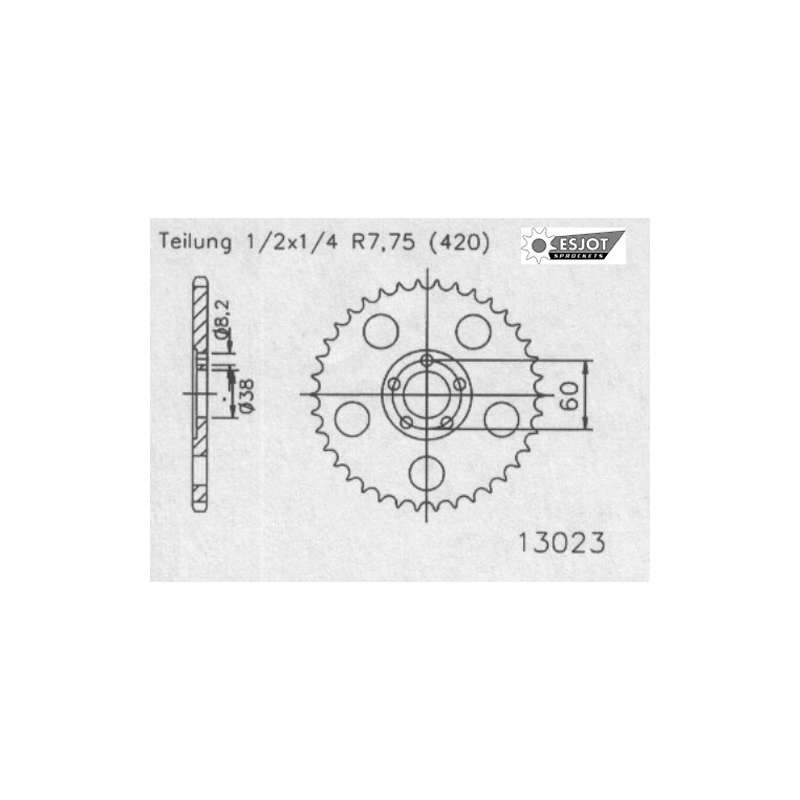 ZAHNKRANZ STAHL 420 (50-13023-44)