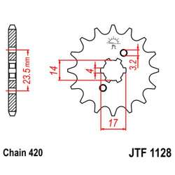 PIGNON 420 (49102-13 / 50-13024-13 / JTF1129.13)