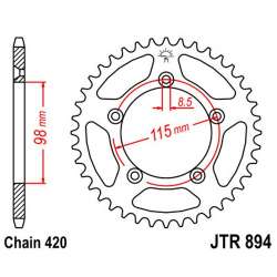 COURONNE ACIER 420 (50-13025-48 / JTR894.48)