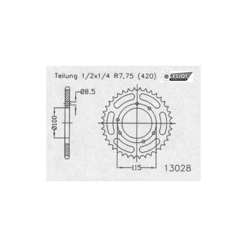 ZAHNKRANZ STAHL 420 (50-13028-50)