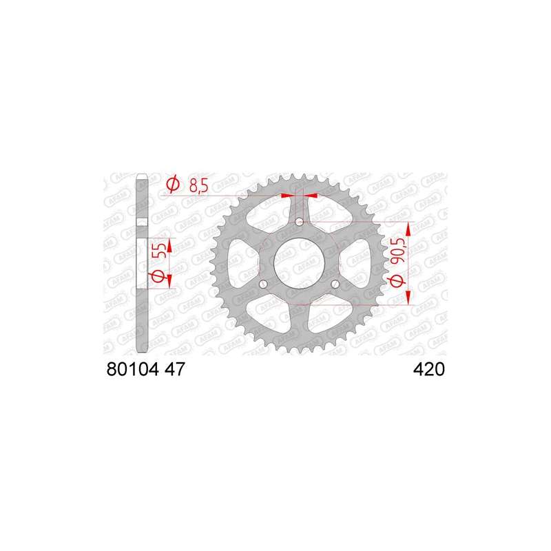 ZAHNKRANZ STAHL 420 (80104-47 / 50-13034-47 / JTR1077.47)