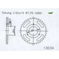 ZAHNKRANZ STAHL 420 (80104-47 / 50-13034-47 / JTR1077.47)