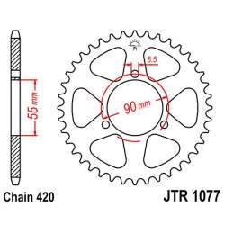 ZAHNKRANZ STAHL 420 (80104-47 / 50-13034-47 / JTR1077.47)