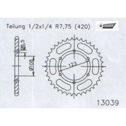 ZAHNKRANZ STAHL 420 (92114-53 / 50-13039-53 / JTR1133.53ZBK)