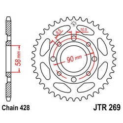 ZAHNKRANZ STAHL 428 (10223-34 / 50-15001-34 / JTR269.34)