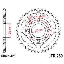 COURONNE ACIER 428 (50-15001-36 / JTR269.36)