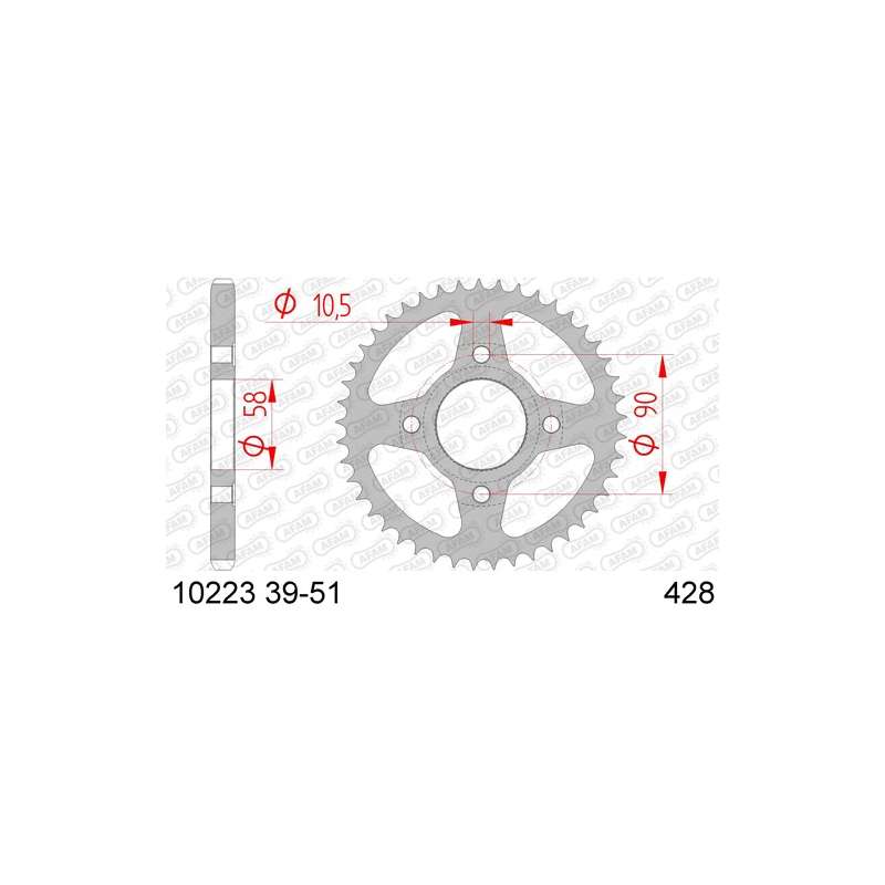 COURONNE ACIER 428 (10223-51 / 50-15001-51 / JTR269.51)