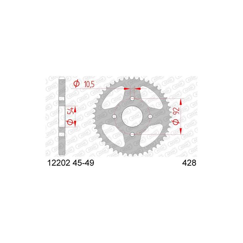 COURONNE ACIER 428 (12202-46 / 50-15002-46 / JTR835.46)