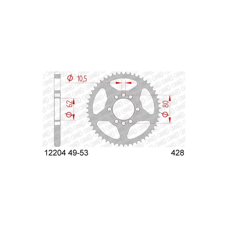 COURONNE ACIER 428 (12204-53 / 50-15003-53 / JTR843.53)