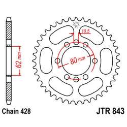 COURONNE ACIER 428 (50-15003-54 / JTR843.54)