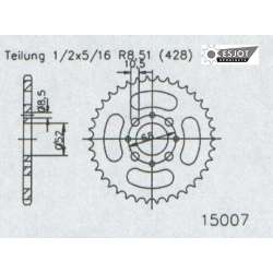 COURONNE ACIER 428 (50-15007-42 / JTR802.42)