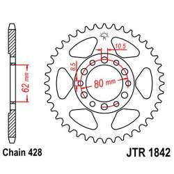 ZAHNKRANZ STAHL 428 (12208-51 / JTR1842.51)