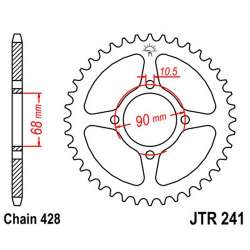 ZAHNKRANZ STAHL 428 (50-15013-45 / JTR241.45)