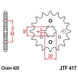 RITZEL 428 (24200-14 / 50-15015-14 / JTF417.14)