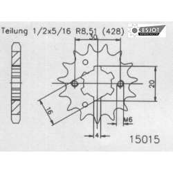 RITZEL 428 (24200-15 / 50-15015-15 / JTF417.15)