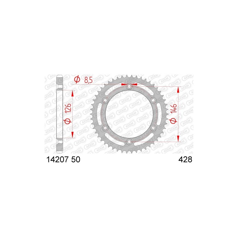COURONNE ACIER 428 (14207-50 / 50-15017-50 / JTR805.50)