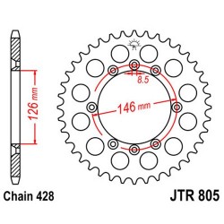 COURONNE ACIER 428 (14207-50 / 50-15017-50 / JTR805.50)