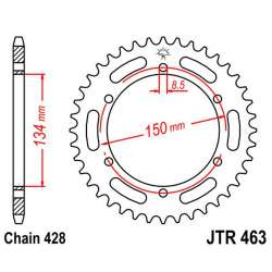 COURONNE ACIER 428 (16203-50 / 50-15018-50 / JTR463.50)