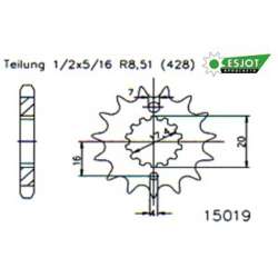 RITZEL 428 (85200-15 / 50-15019-15 / JTF558.15)