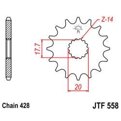RITZEL 428 (50-15019-17 / JTF558.17)