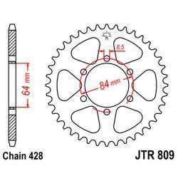 ZAHNKRANZ STAHL 428 (14215-51 / 50-15019-51 / JTR809.51)