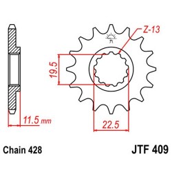 RITZEL 428 (22201-15 / JTF409.15)