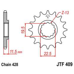 RITZEL 428 (22201-16 / 50-15021-16 / JTF409.16)