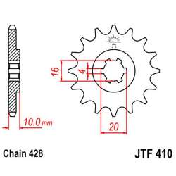 PIGNON 428 (22205-15 / 50-15025-15 / JTF410.15)