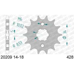 RITZEL 428 (20209-17 / 50-15027-17 / JTF1264.17)