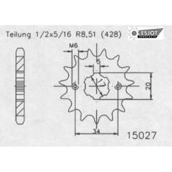 RITZEL 428 (20209-17 / 50-15027-17 / JTF1264.17)