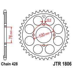 ZAHNKRANZ STAHL 428 (14208-47 / 50-15027 / JTR1806.47)