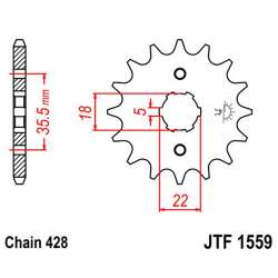RITZEL 428 (21305-14 / 50-15030-14 / JTF1559.14)