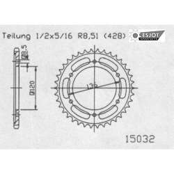 COURONNE ACIER 428 (12313-51 / 50-15032-51 / JTR1847.51)