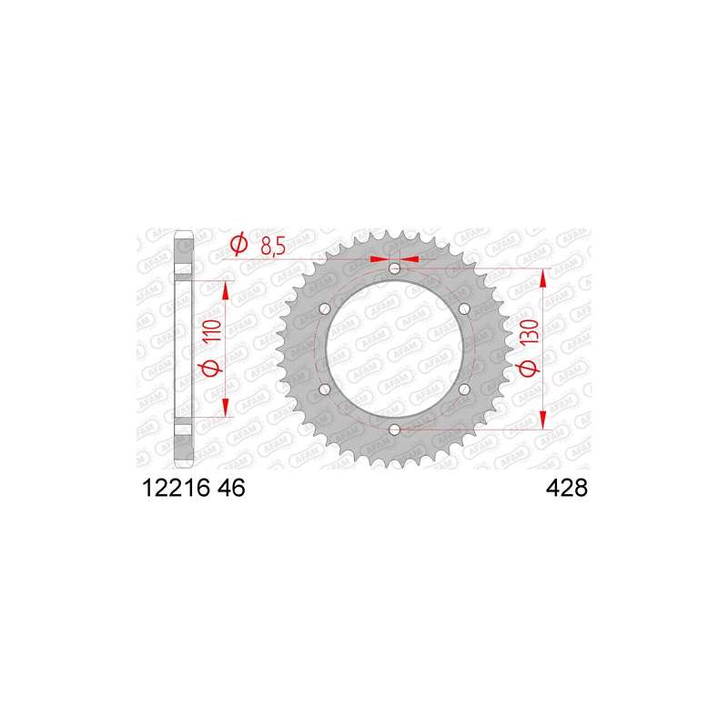 COURONNE ACIER 428 (12216-46 / 50-15036-46 / JTR1870.46)