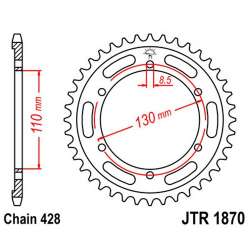 COURONNE ACIER 428 (12216-46 / 50-15036-46 / JTR1870.46)