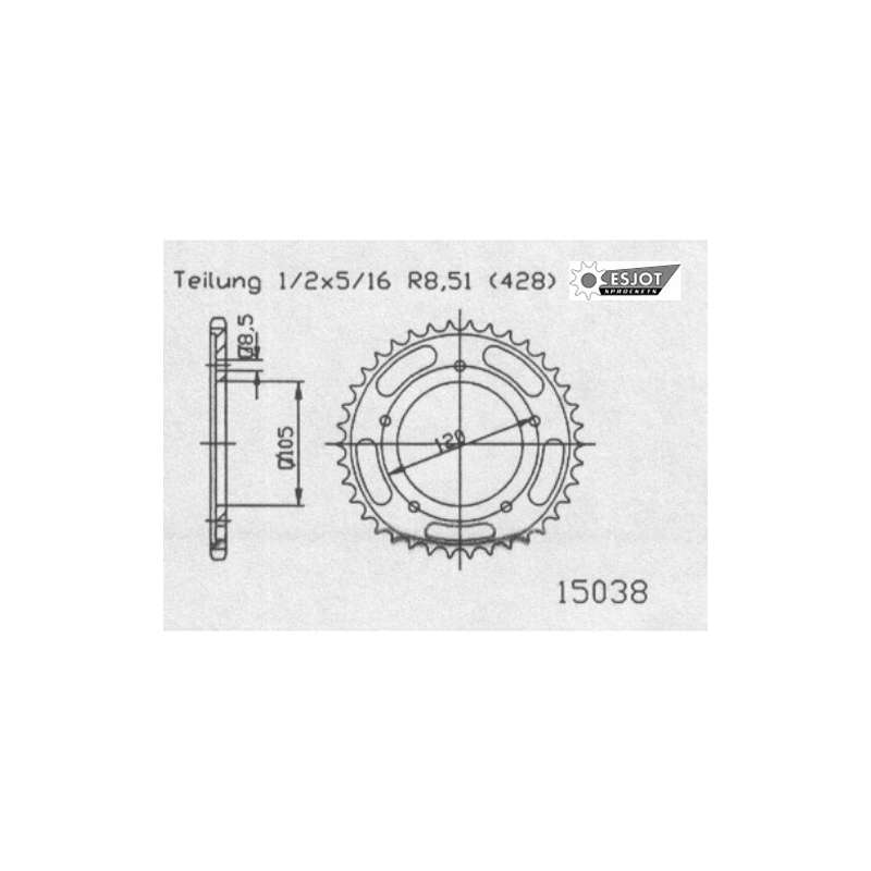 COURONNE ACIER 428 (50-15038-62)