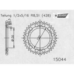 ZAHNKRANZ STAHL 428 (10226-51 / 50-15044-51 / JTR1249.51)
