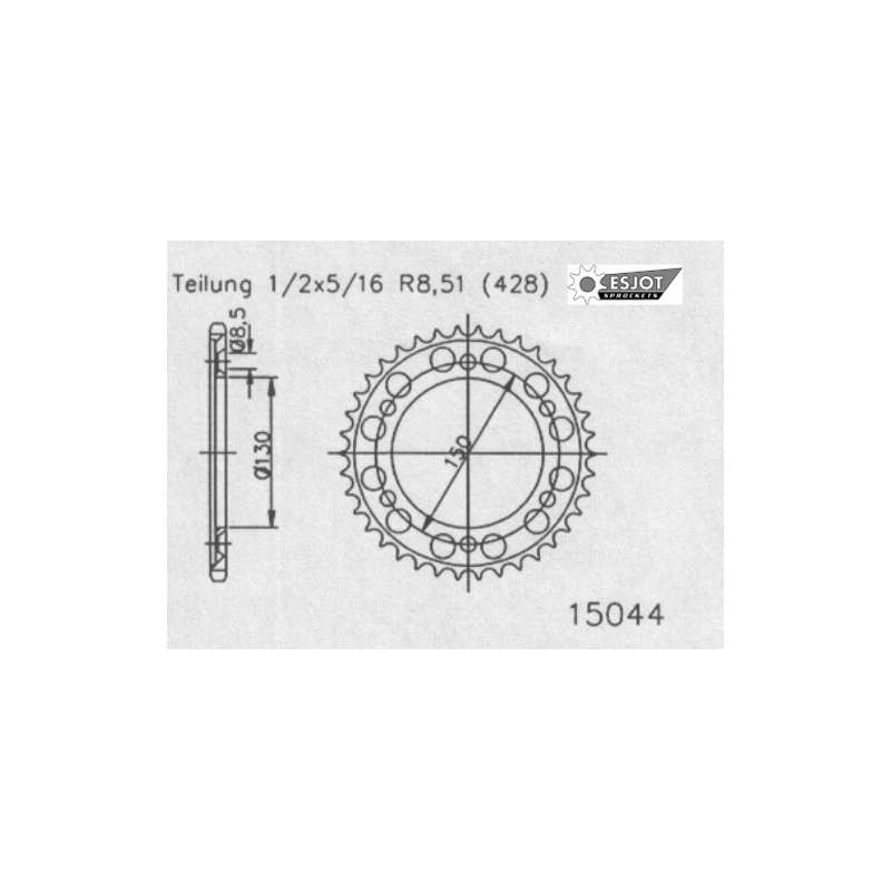 ZAHNKRANZ STAHL 428 (50-15044-54)