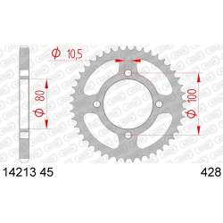 ZAHNKRANZ STAHL 428 (14213-45 / 50-15045-45 / JTR1794.45)