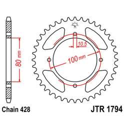 ZAHNKRANZ STAHL 428 (14213-45 / 50-15045-45 / JTR1794.45)