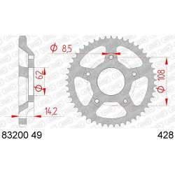 COURONNE ACIER 428 (83200-49 / 50-15046-49)